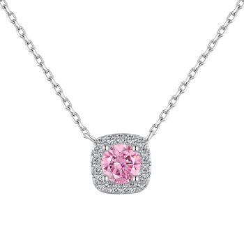 Сребърно колие - Crystal Fairy Pink